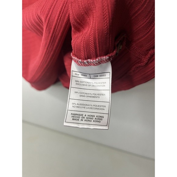 Nike Golf Tiger Woods Collection Polo Shirt Dri Fit Red Striped Mens Size XL - Picture 4 of 16